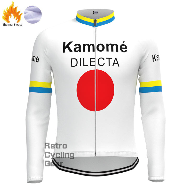 Kamome Fleece Retro Long Sleeves Jerseys