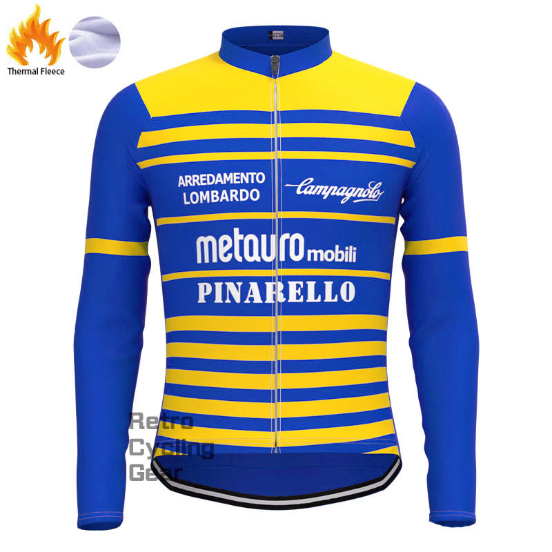 metauro Fleece Retro Long Sleeves Jerseys