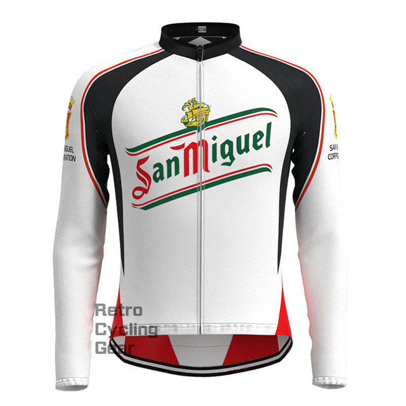 San Miguel Retro Langarm-Fahrradset