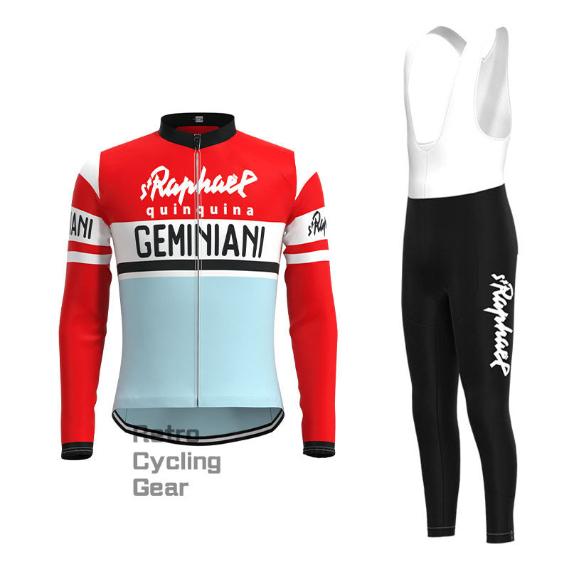 St Raphael Geminiani Retro Langarm-Radsport-Set