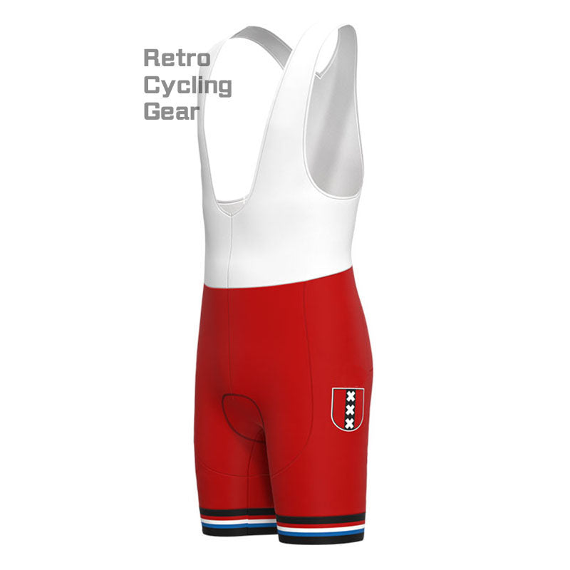 Amsterdam Red Retro Short Sleeve Cycling Kit