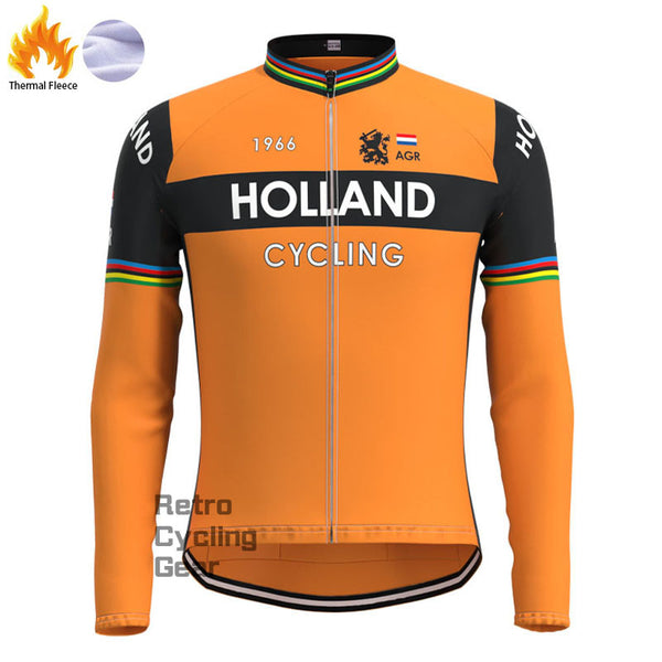 Holland Fleece Retro Long Sleeves Jerseys