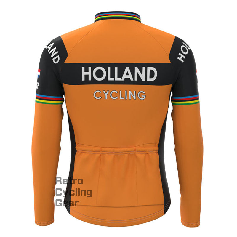 Holland Fleece Retro Long Sleeves Jerseys