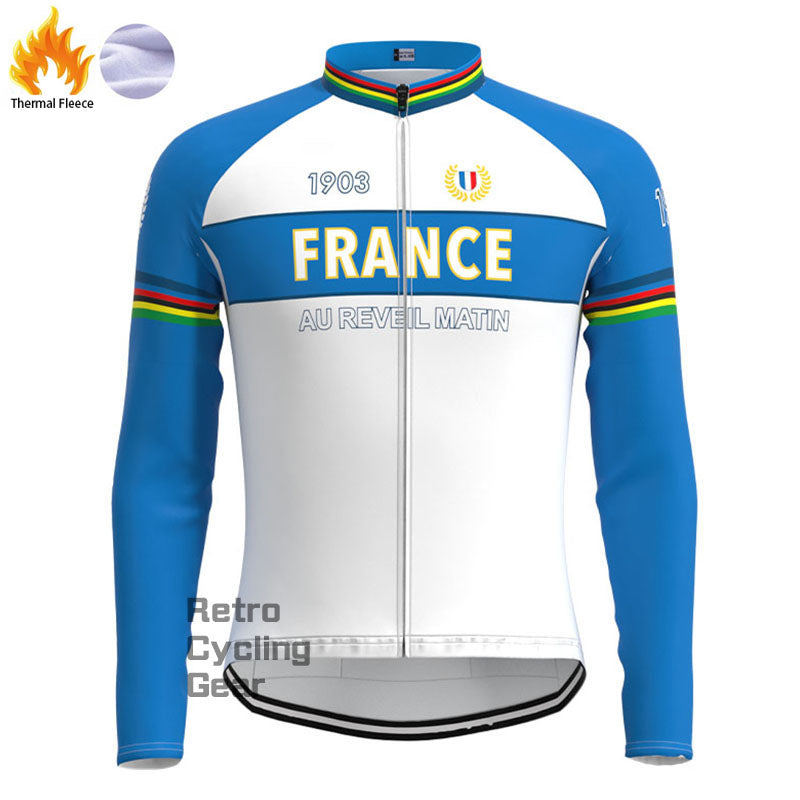 France Fleece Retro Cycling Kits