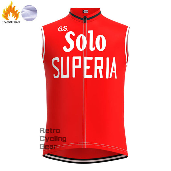 Solo Superia Fleece Retro Cycling Vest