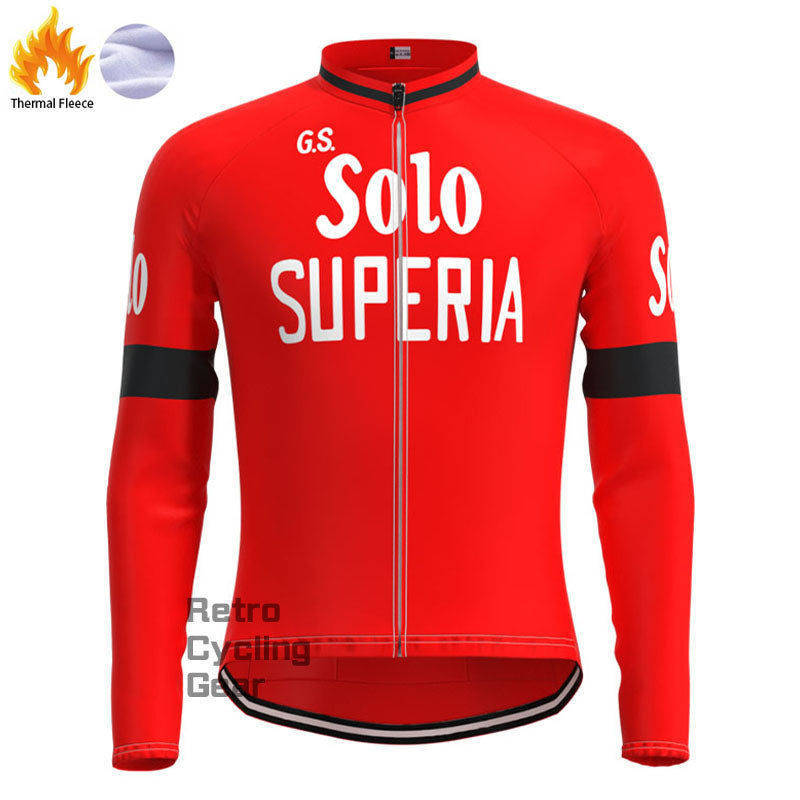 Solo Superia Fleece Retro-Langarmtrikots