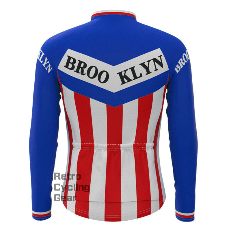 Brooklyn Blue Retro Long Sleeve Cycling Kit