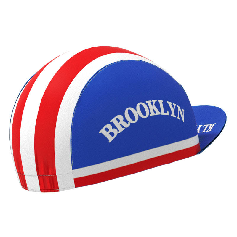 Brooklyn Blaue Retro-Radsportkappe