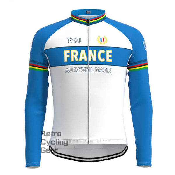 France Retro Long Sleeves Jersey