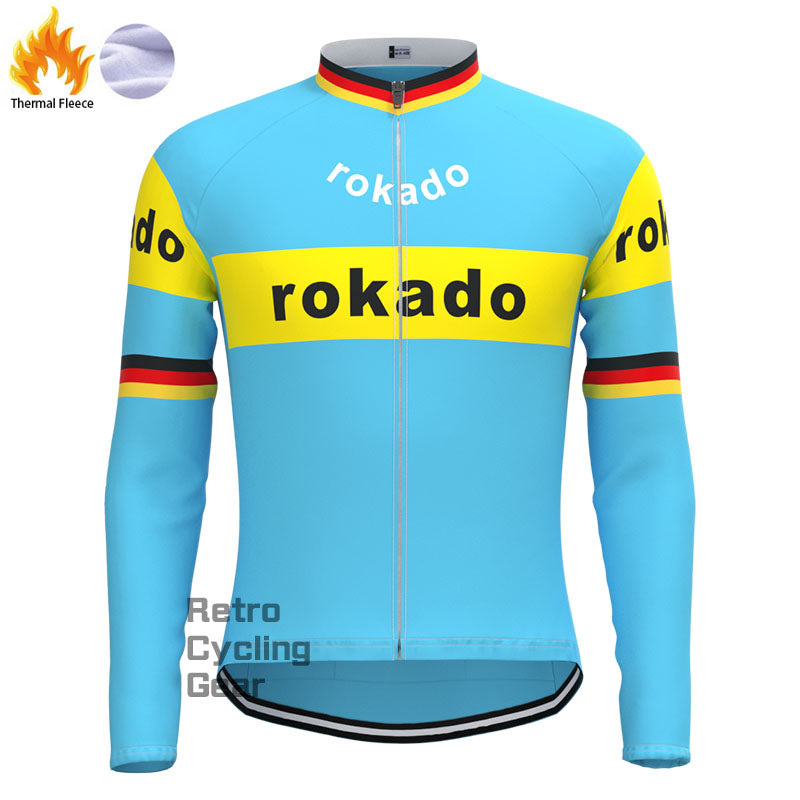 Rokado Fleece Retro-Langarmtrikots