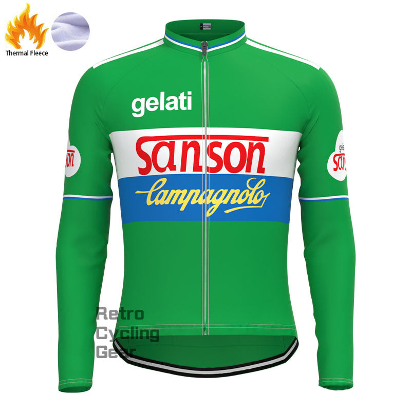 sanson Fleece Retro Long Sleeves Jerseys