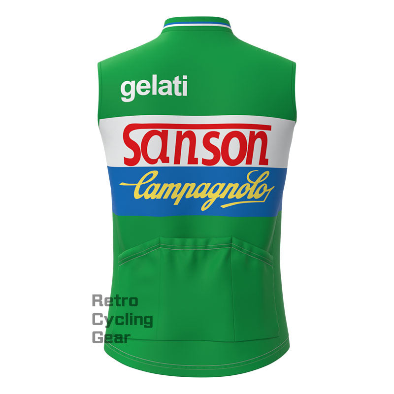 sanson Fleece Retro Cycling Vest