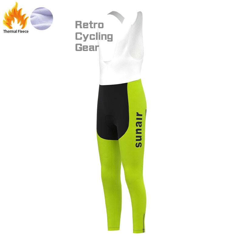 sunair Green Fleece Retro Cycling Kits