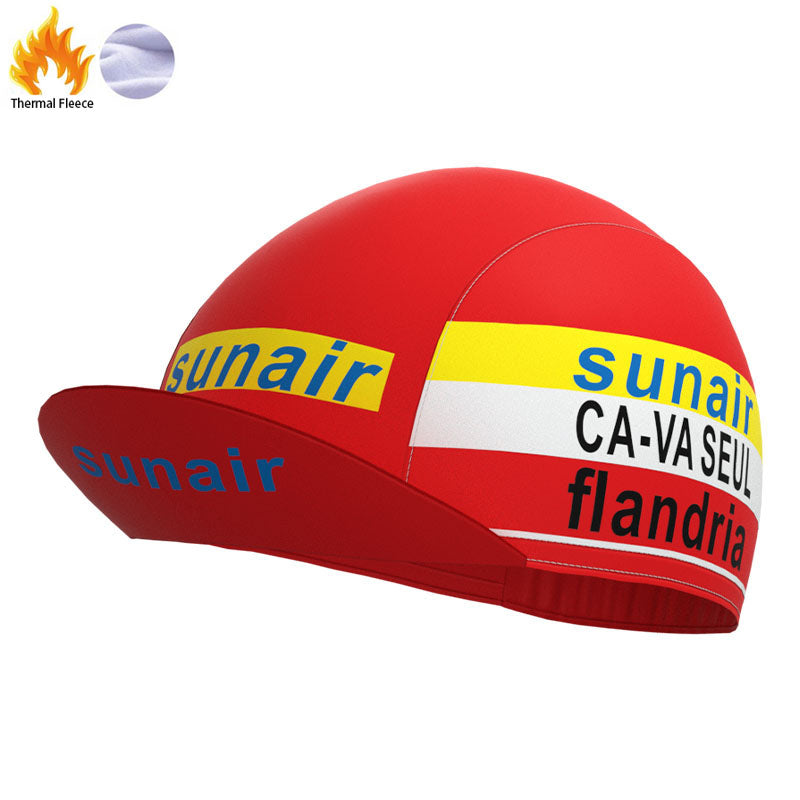 sunair Red-Yellow Retro Cycling Cap