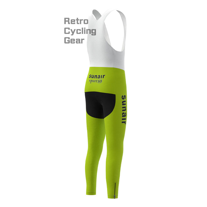 Sunair Retro-Radsport-Sets aus grünem Fleece