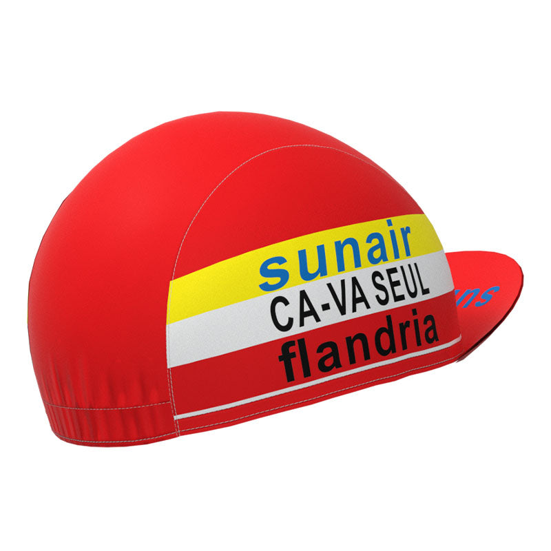 sunair Red-Yellow Retro Cycling Cap